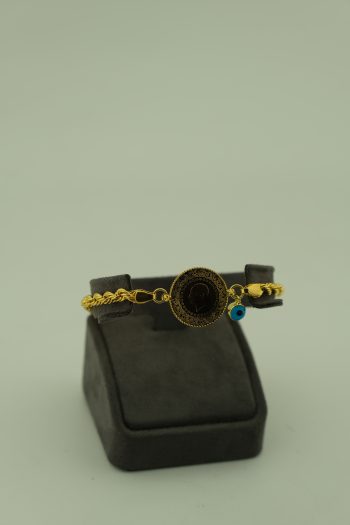 14 Ayar Halat Zincirli Çeyrekli Bileklik